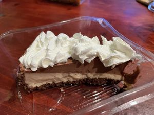 Peanut butter cake at Merit Vegan Restaurant in Sunnyvale