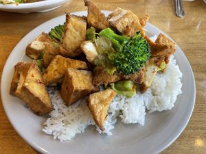   at Merit Vegan Restaurant in Sunnyvale