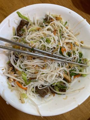 Vermicelli - after mixed - forgot to take pic before   at Merit Vegan Restaurant in Sunnyvale