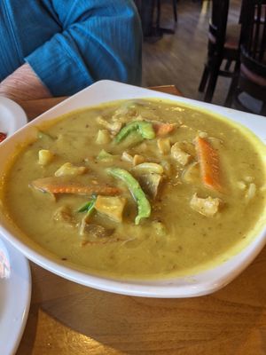 Sweet potato curry at Merit Vegan Restaurant in Sunnyvale