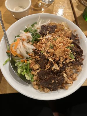 Number 30 - bbq seitan vermicelli - yum!   at Merit Vegan Restaurant in Sunnyvale