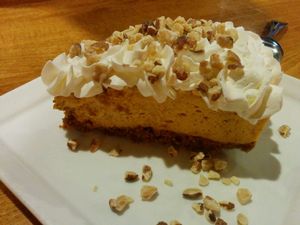 pumpkin pie - good at Merit Vegan Restaurant in Sunnyvale