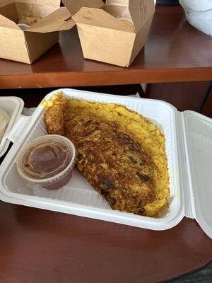 vietnamese crepe  at Merit Vegan Restaurant in Sunnyvale