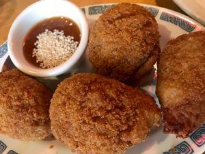 Chicken” balls  at Merit Vegan Restaurant in Sunnyvale