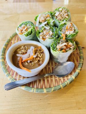 Spring Rolls  at Merit Vegan Restaurant in Sunnyvale