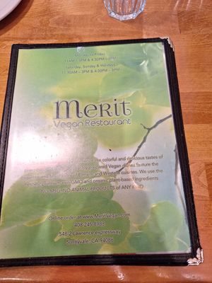  at Merit Vegan Restaurant in Sunnyvale