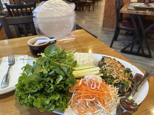Ocean of Love. Do-your-own rolls  at Merit Vegan Restaurant in Sunnyvale
