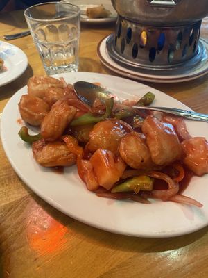 Sweet and Savory Vegan Pork - Loving the Pineapple 🍍 Elements 💕  at Merit Vegan Restaurant in Sunnyvale