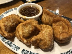 Potstickers at Merit Vegan Restaurant in Sunnyvale