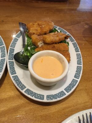 “Fish” nuggets  at Merit Vegan Restaurant in Sunnyvale