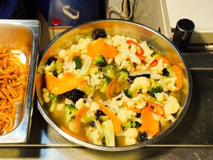 Veggies at Fo Yuan Vegetarian Stall in Central Singapore