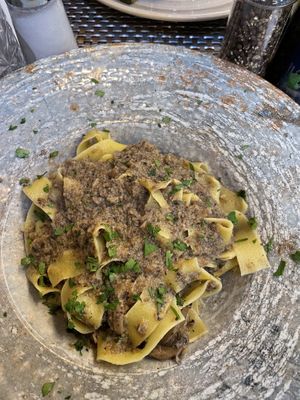 Pasta with mushrooms and truffle   at Spiga in Alicante