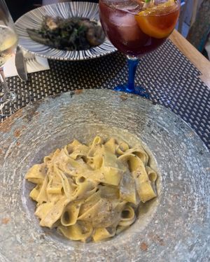 Vegan pasta at Spiga in Alicante