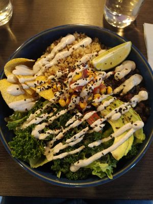 Mexican Bowl at RoseHip Vegan Kebabs in Vilnius