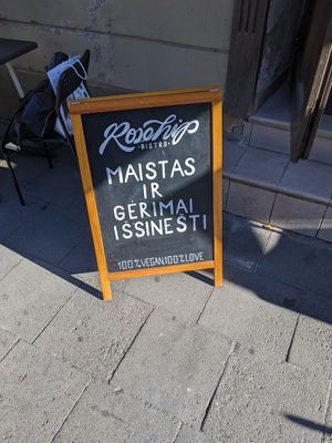  at RoseHip Vegan Kebabs in Vilnius