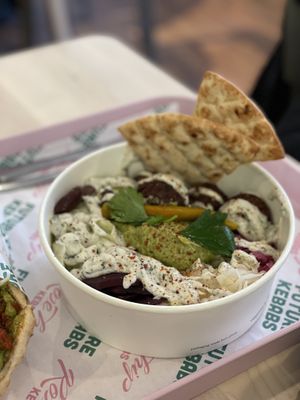 Falafel bowl - Rosehip Vegan Kebabs, Vilnius  at RoseHip Vegan Kebabs in Vilnius