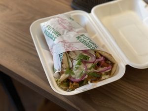 Kebab from Rosehip Vegan Kebabs, Vilnius  at RoseHip Vegan Kebabs in Vilnius