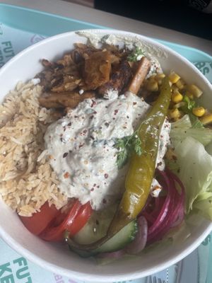 No Chicken bowl  at RoseHip Vegan Kebabs in Vilnius