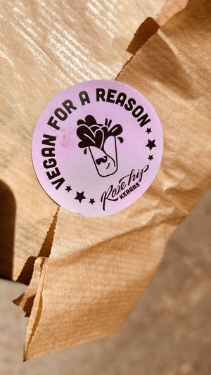   at RoseHip Vegan Kebabs in Vilnius