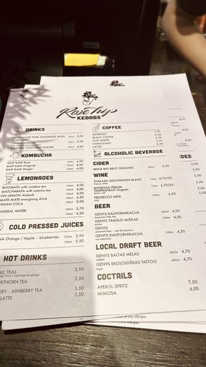   at RoseHip Vegan Kebabs in Vilnius