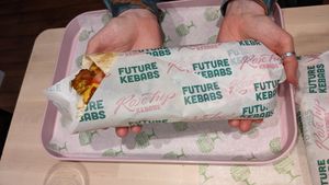  at RoseHip Vegan Kebabs in Vilnius