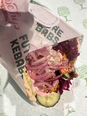   at RoseHip Vegan Kebabs in Vilnius