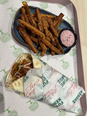   at RoseHip Vegan Kebabs in Vilnius