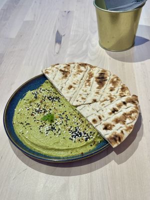 Hummus Pita  at RoseHip Vegan Kebabs in Vilnius