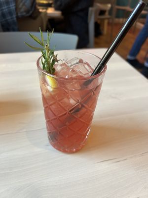 Rosemary lemonade   at RoseHip Vegan Kebabs in Vilnius