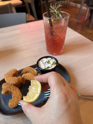 Shrimp  at RoseHip Vegan Kebabs in Vilnius