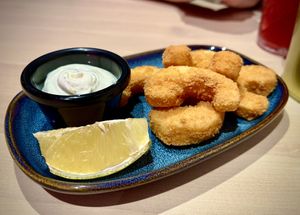 Vegan crispy „shrimps" #Veganuary at RoseHip Vegan Kebabs in Vilnius