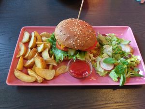 Mexican Burger - would be happy if it was a bit bigger but still awesome!  at RoseHip Vegan Kebabs in Vilnius