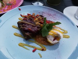 Brownie highly recommended at RoseHip Vegan Kebabs in Vilnius