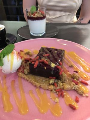 Desserts at RoseHip Vegan Kebabs in Vilnius