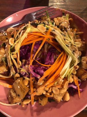 Asian salad  at RoseHip Vegan Kebabs in Vilnius