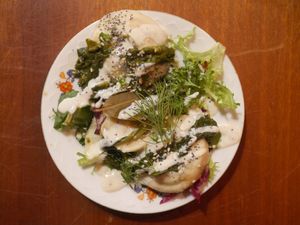 no russian plate without pelmeni at Kuschlowski in Berlin