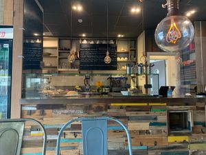 Interior of cafe  at The Wellbeing Cafe in Watford