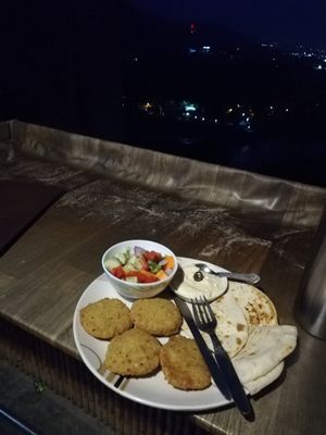 Falafel for 180 Rupees at Free Spirit Cafe in Rishikesh