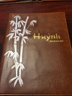 Menu at Huynh Restaurant in Houston