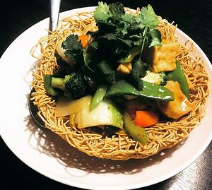 Veggie Crispy Noodle at Huynh Restaurant in Houston