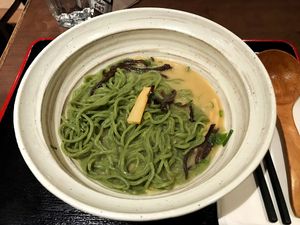 Kale noodles extra $2 at Ramen Isshin in Toronto