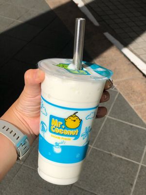 Coconut Shake.  at Mr Coconut - Far East Plaza in Central Singapore