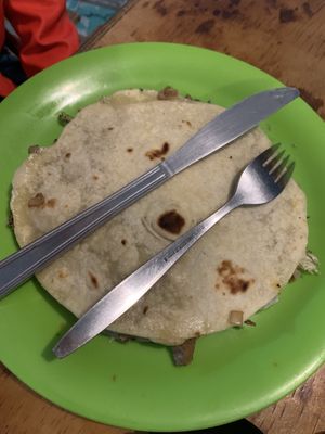 Gringa at Taco Station in San Andres Cholula