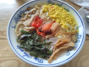 Bun rieu  at Dieu Am Quan in Hanoi