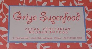 Restaurant Logo at Griya Super Food in Ubud