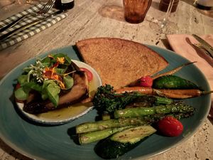 Farinata with vegetables   at La Paloma in Ibiza