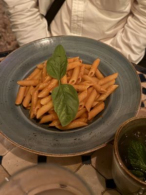 Tomato and basil pasta   at La Paloma in Ibiza