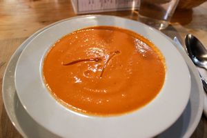 gazpacho at Bar Ecologico Gaia in Sevilla