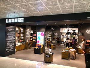 Store front at LUSH - VivoCity in Central Singapore