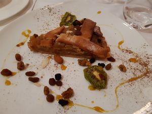 Dessert / Apple pie at EcoCentro in Madrid